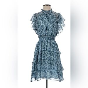 Shoshanna blue floral dress